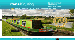 Desktop Screenshot of canalcruising.co.uk